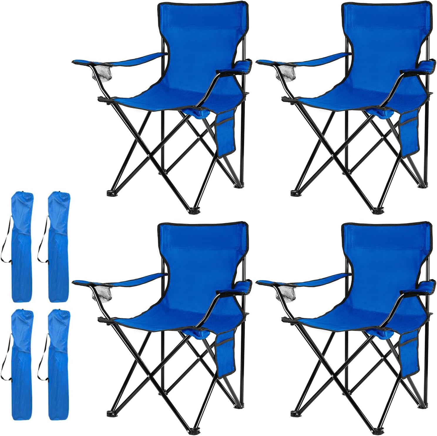 Folding Camping Chair - Lightweight, No Assembly Required